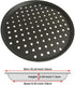 Non-Stick Round Pizza Pan with Holes, Best Perforated Carbon Steel Pizza Tray, 10 Inch