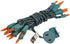 8.5 20 Bulb 4" Bulb 24" Novelty Lights Feet Amber Mini Light String on Green Wire, Non-Connectable Incandescent Fairy