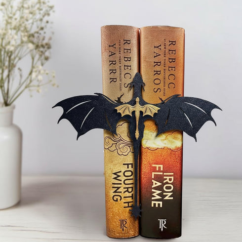 Tostmrks Handmade Dragon Bookshelf Decoration - Fantasy Dragon Books, Book Accessories for Book