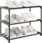 Yegazte Small Metal Shoe Rack,Stackable Shoe Shelf Storage Organizer for Entryway, Hallway and