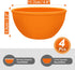 Webake Small Silicone Bowls, 4 Pack 8oz Unbreakable Prep Bowls for Ice Cream, Snack, Dessert Serving, Oven and