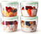 Overnight Oats Containers with Lids - 14oz 400ml Set of 4 Meal Prep Containers, Airtight Leakproof Reusable Food