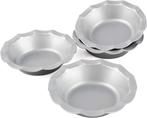 Mini Pie Pans Set of 8, Small Nonstick Round Pie Tins for Baking