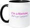 3dRose I'M A Mamaw What's Your Superpower Mug, Hot Pink - Funny Gift for Grandma, Black/Pink, 11 oz