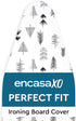 Encasa XO Ironing Board Cover and Pad 49"x18" - Black Arrow, Thick 3mm Felt Padding, Easy Fit, Scorch & Stain Resistant