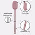 Carrotez Silicone Spoon Spatula, 9.4 Inch Heat Resistant Cooking Spoon, Non Stick Spatula for Stir Fry