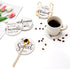 Set 6 Pack Set Housewarming Gifts for New Home Coasters Farmhouse Coffee Table Decor of Ceramic Cup Coaster Modern