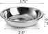 Fasmov 12 Pack 3.75 inches 18/8 Stainless Steel Sauce Bowl Round Seasoning Dishes Sushi Dipping Bowl Saucers Bowl Mini Appetizer Plates, Saucers Dishes Sushi Dipping Bowel, Silver by Fasmov