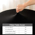 60 Inch eeivs Black Round Fitted Tablecloth Spandex Stretchable End Table Cover with Elastic Edge Cloth Table Topper