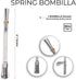 Stainless Steel Yerba Mate Spring Bombilla (Straw) Made in Argentina with Unique Disassembling Spring System