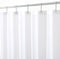 Biscaynebay Hotel Quality Fabric Shower Curtain Liners, 72" X 72", White Water Resistant with Rust Resistant Grommets