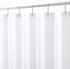 Biscaynebay Hotel Quality Fabric Shower Curtain Liners, 72" X 72", White Water Resistant with Rust Resistant Grommets