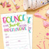Girl Bounce House or Jumping Party Invitations, 20 Count with Envelopes for Jump Party Invites