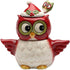 Owl Sugar and Creamer, 5 3/4 X 2 7/8 X 5 3/8"H, Red, White, Black, Green