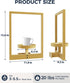 Bamworld Gold Plant Stand Indoor, Plant Hanger Wall Planters for Indoor Plants Window Plant Shelves Plant Holder Wall