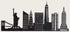 New York City Detailed Skyline Cake Stencil Side C1000 by Designer Stencils