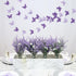 BEISHIDA 5Pcs Purple Lavender Butterfly Paper Garland, Hanging Decorative Banner for Halloween Home Decor, Birthday
