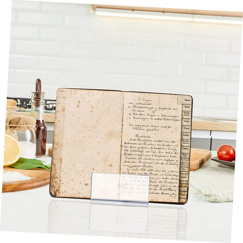 Tofficu 8 Pcs Acrylic Stand Tabletop Decor, Easel Household Display Stand for Books, Artwork, and Notebooks