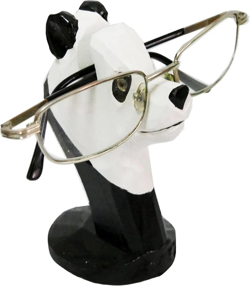 Red Dollar Handmade Wood Carved Animal Eyeglass Holder, Sunglasses Display Stand, Nightstand