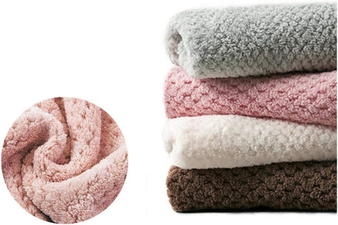 Ivymei 4Pack Microfiber Hand Towels, Kitchen Hand Towels with Loop,Bathroom Hanging,Quick Dry Absorbent Microfiber