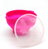 Mini Microwave Popcorn Popper, BPA Free Silicone Collapsible Popcorn Maker, Dishwasher Safe (Vibrant Pink)