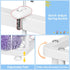 Dmticoasis Stuffed Animal Storage Metal Tube Small Toy Storage Organizer with Elastic Cord, Multifunctional Garage Ball