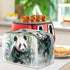 Toaster Cover 2 Slice, Watercolor Panda Bamboo Dustproof Bakeware Protector with Hang Loop (14x14") 2PCS