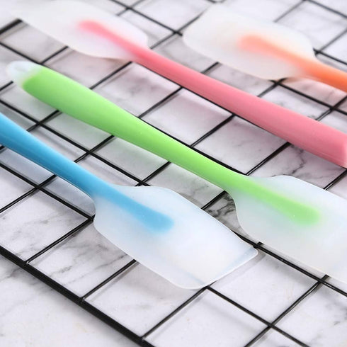 Silicone Spatula Set of 4, Heat Resistant Flexible Spatula 450F, Food Grade Kitchen Utensils