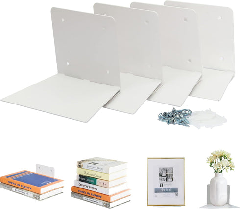 STORAGE MANIAC Floating Book Shelves for Wall Mounted Invisible Floating Bookshelves Heavy-Duty
