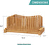 3 Bamboo Bread Slicer, Adjustable Bread Slicer Guide with Thickness Size, Foldable Compact Chopping Cutting Board