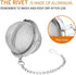 Fu Store 2pcs Stainless Steel Mesh Tea Ball, 2.1 Inch Tea Strainers for Infusing Teas