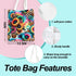 Henhesaha Bee Dragonfly Sunflower Gifts Canvas Tote Bag for Women Girl Christmas Birthday Cute Beach Reusable Grocery