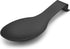 LIANYU Black Spoon Rest - Stainless Steel Spatula Ladle Spoon Utensil Holder for Kitchen Counter, Dishwasher Safe