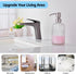 Glass Soap Dispensers for Kitchen and Bathroom - 16oz Heavy Glass Bottle with Stainless Steel Brushed Nickel Pump