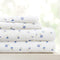 Linen Market Double-Brushed Microfiber Twin Sheet Set, 3 Piece, Oeko-TEX Certified, Soft Floral Light Blue