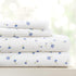 Linen Market Double-Brushed Microfiber Twin Sheet Set, 3 Piece, Oeko-TEX Certified, Soft Floral Light Blue