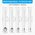 Mini Measuring Spoon Set, Heavy Duty Stainless Steel Measuring Spoons for Cooking Baking, Tablespoon Teaspoon for Dry or Liquid Ingredients, Fits in Spice Jar, 1/64 1/32 1/16 1/8 1/4 tsp by Aovchei