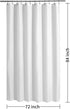 ALYVIA SPRING Extra Long Fabric Shower Curtain Liner, Waterproof 72" x 84", Soft & Lightweight with Magnets