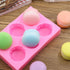 6-Cavity 3D Macaron Hamburger Silicone Mold for Fondant, Cake Decorating, Baking, Chocolate, Mini Soap, Bath Bomb