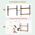 2-Layer 16in Floating Book Shelves for Wall, Wall Bookshelf for Book Storage, Space Saver, Stud Hanging Shelf, Bedside