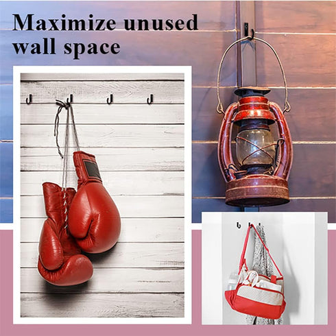 10 Pieces Zinc Alloy Antique Wall Mounted Small Hooks with Screws for Home Hanging Keys, Towels, Hats