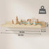 24 Inch Set 4, Fixwal Nursery Shelves, Floating Bookshelves for Wall of Scalloped Wall Book Shelves with Towel Rack