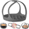 Pressure Cooker Sling, Silicone Bakeware for 6 Qt/8 Qt Instant Pot, Ninja Foodi, Anti-scalding Lifter Steamer Rack,