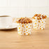 Restaurantware 50 Disposable Paper Baking Cups, 4.5 Ounce Greaseproof Oven-Ready White Muffin Liners with Gold Star