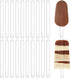 Tenalleys 20 Pieces Reusable Acrylic Popsicle Sticks 4.5 Inch Popsicle Mold Sticks for