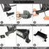 LED Light Bar Side Mounting Bracket Base Mounting Universal Bracket Kit for 7 to 52 inch Light Bar (2PCS)