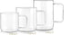Teabloom Set of Two Premium Borosilicate Glass Cups - 6 Ounces / 180 ml, Stain-free, Microwave Safe