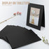 Golden State Art Photo Folders, Pack of 100, 4x6 or 6x4 Cardboard Picture Frame, Black for Special Events