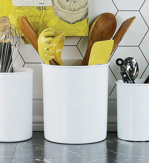 Reston Lloyd Extra Large Multipurpose Crock for Organizing Utensils & Kitchen Tools, White