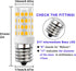 E17 LED Bulb, Non-Dimmable Stovetop Light, Appliance Bulb Under Microwave Oven, Warm White 3000K, 6-Pack
